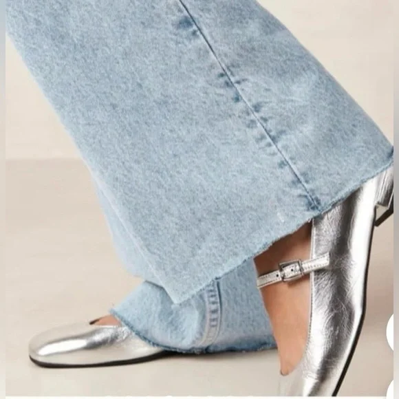 Banana Republic Factory Metallic Flats - Picture 2 of 9